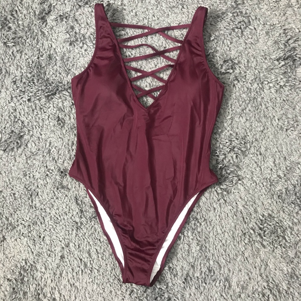 VS pink strappy one piece
